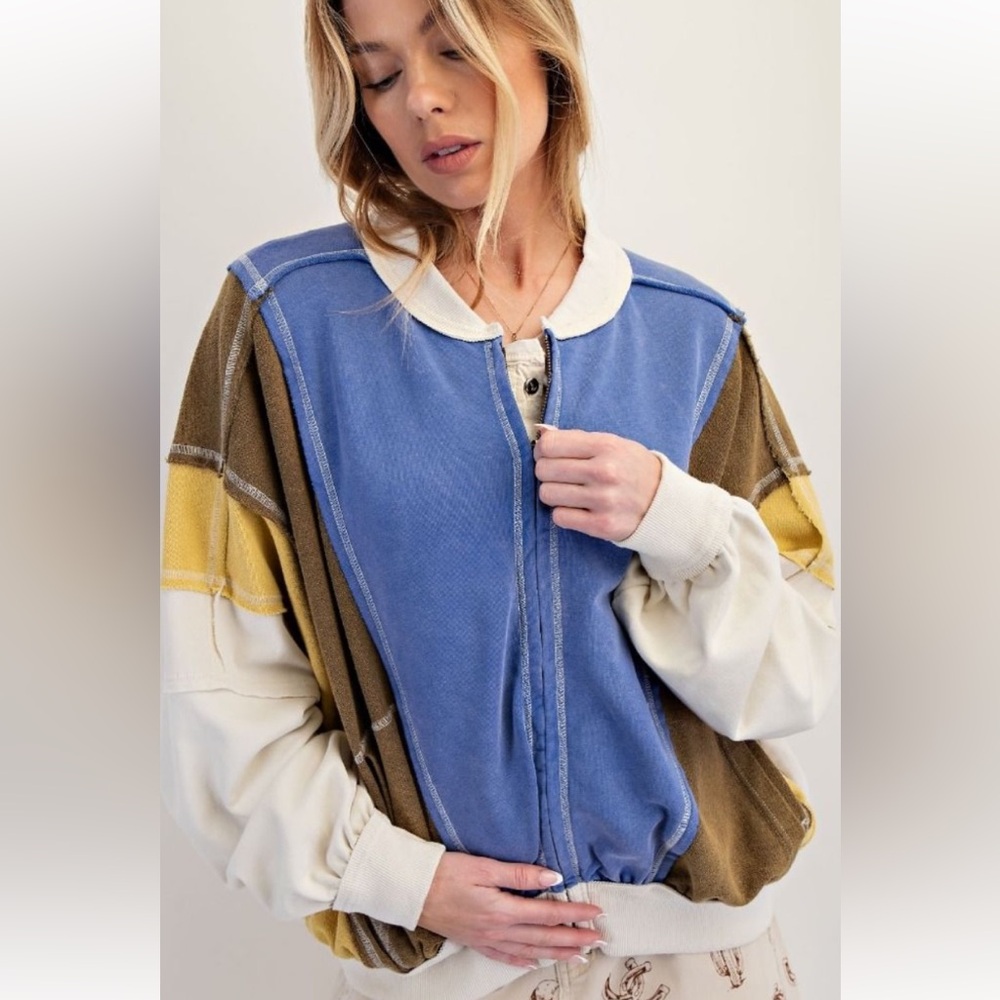 Easel Multicolor Patchwork Jacket - image 4